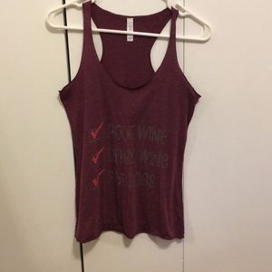 “Pour Wine, Drink Wine, Pet Dogs” Tank